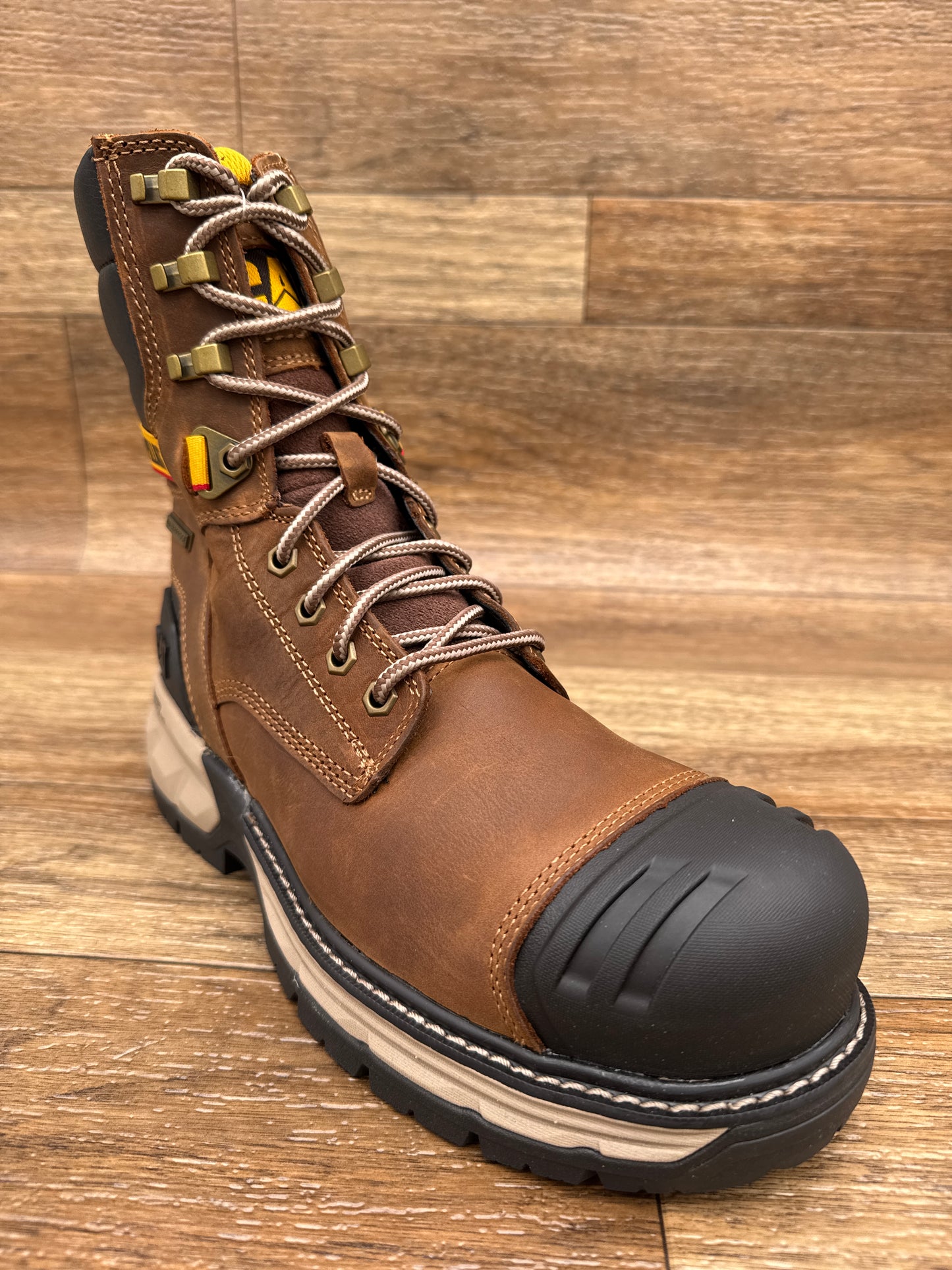 P91828 Men's 8 Inch Excavator Powerspring Composite Toe Work Boot by Caterpillar