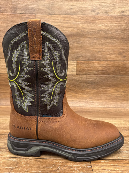 10024971 Men's Soft Toe Waterproof Slip On Work Boot by Ariat
