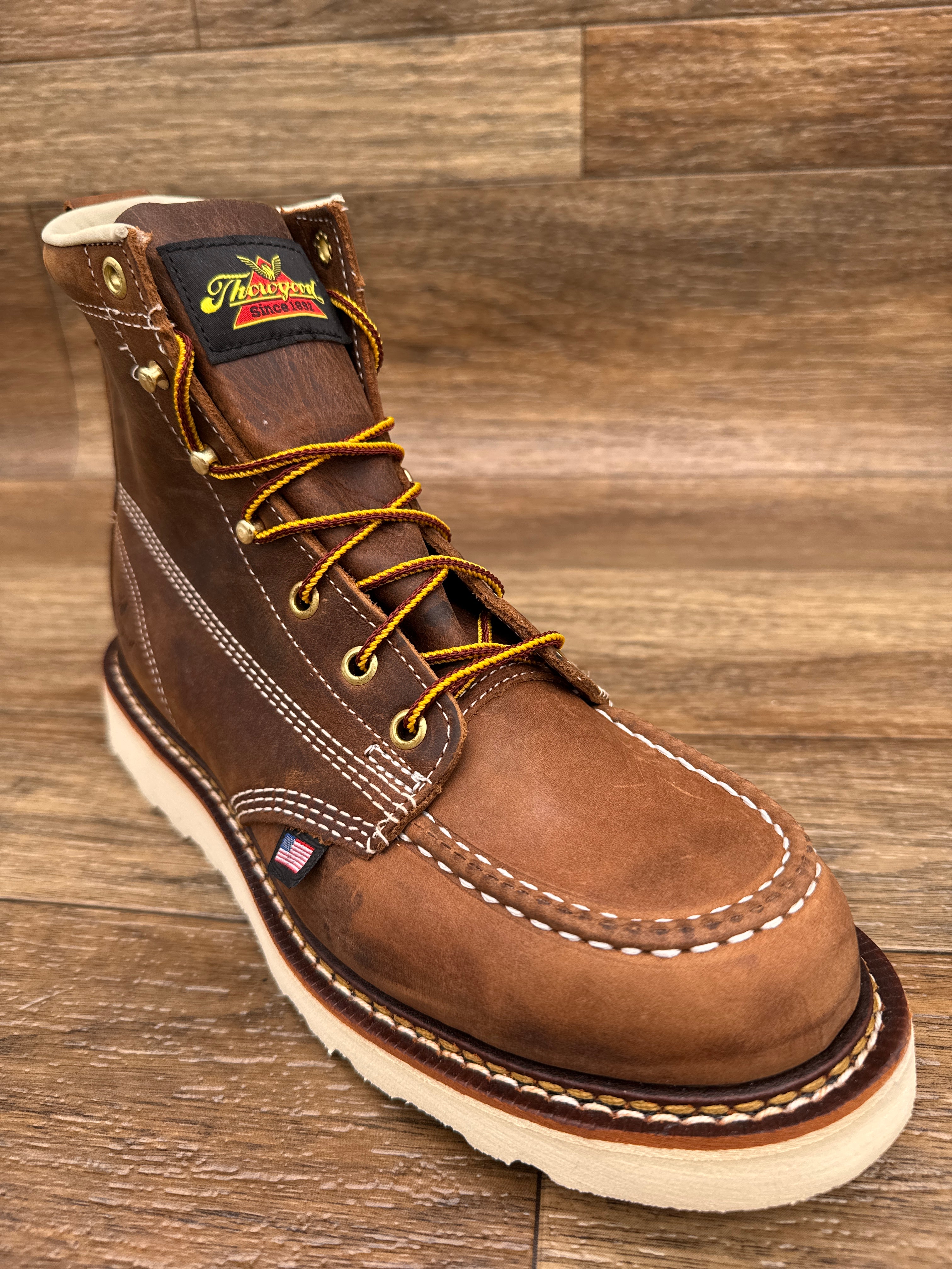 814-4203 Men's 6 Inch Soft Toe Lace Up Wedge Work Boot by