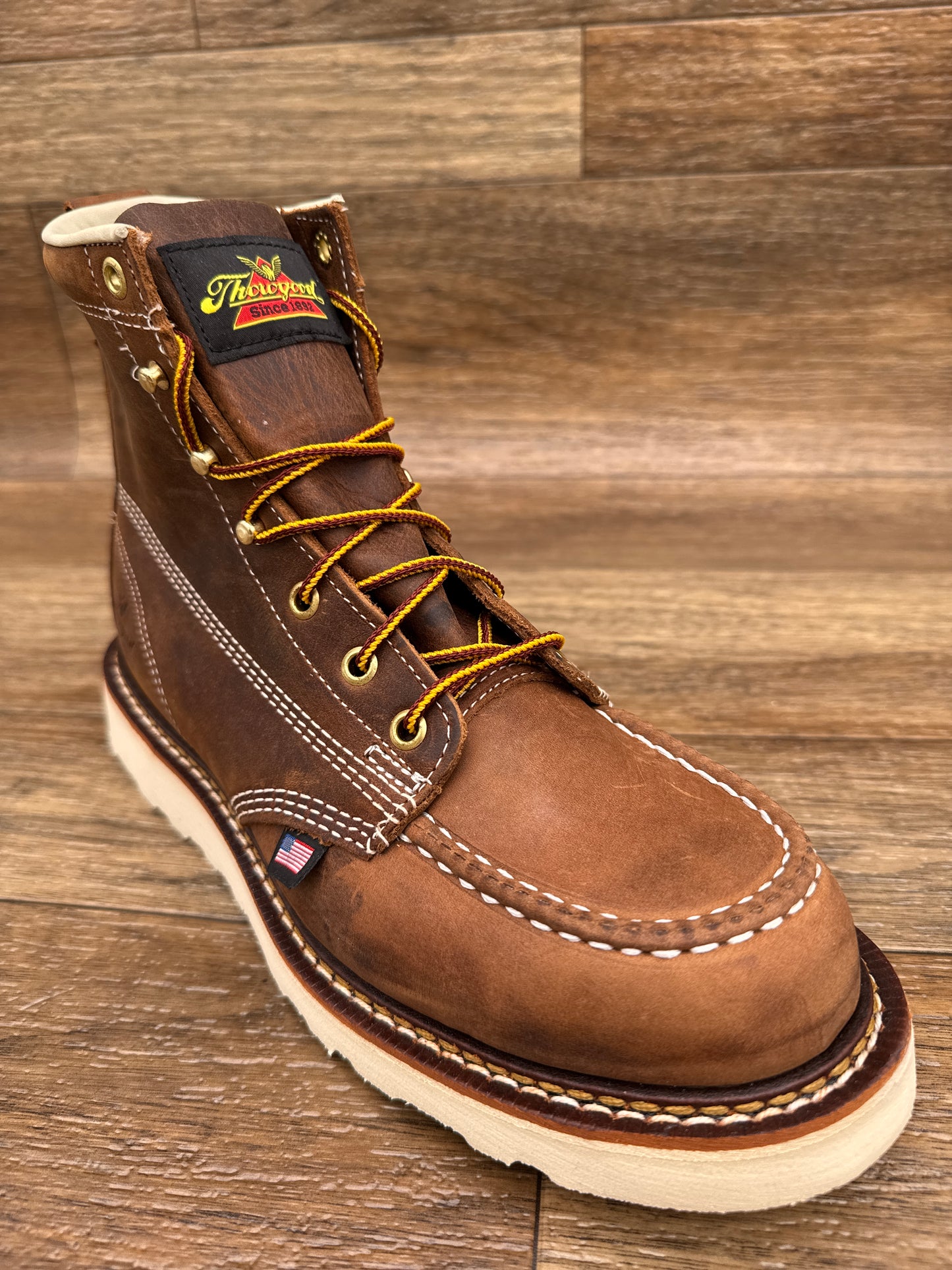 814-4203 Men's 6 Inch Soft Toe Lace Up Wedge Work Boot by Thorogood