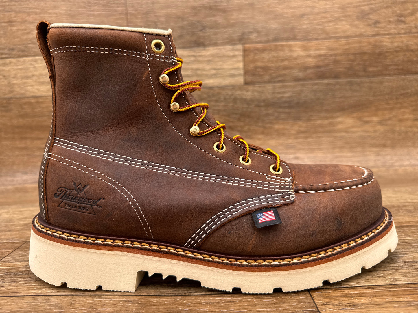 804-4375 Men's 6 Inch Moc Steel Toe Lace Up Work Boot by Thorogood