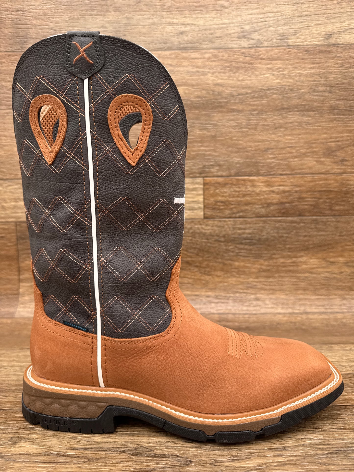 MXBW010 Men's 12 inch Soft Toe Waterproof Work Boot by Twisted X