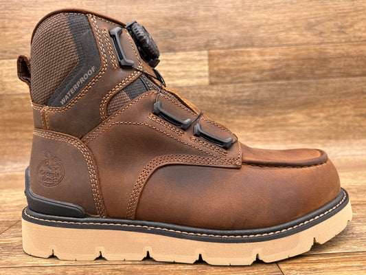 GB00729 Men's Carbon Toe Flex Wedge Boa Work Boot by Georgia