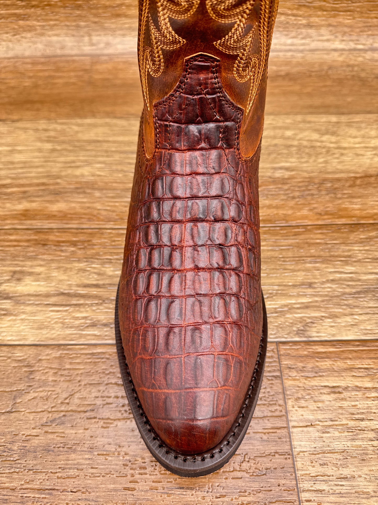 DDB0532 Men's Cowhide Croc Print Western Boot by Durango