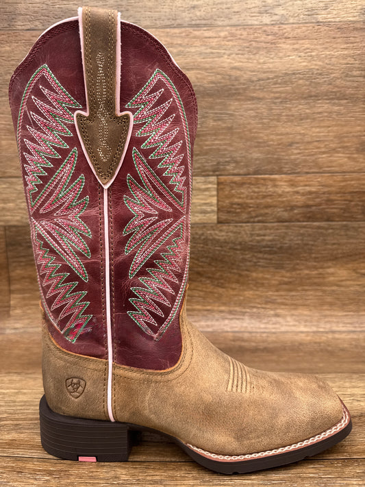 10074331 Women's Round Up Ruidoso Square Toe Western Boot by Ariat