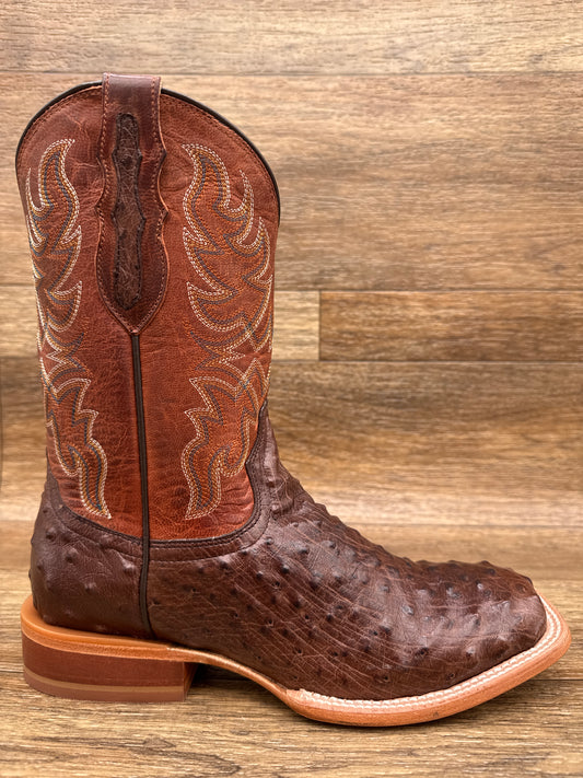 RN3572 Men's Smooth Ostrich Square Toe Western Boots by Tony Lama