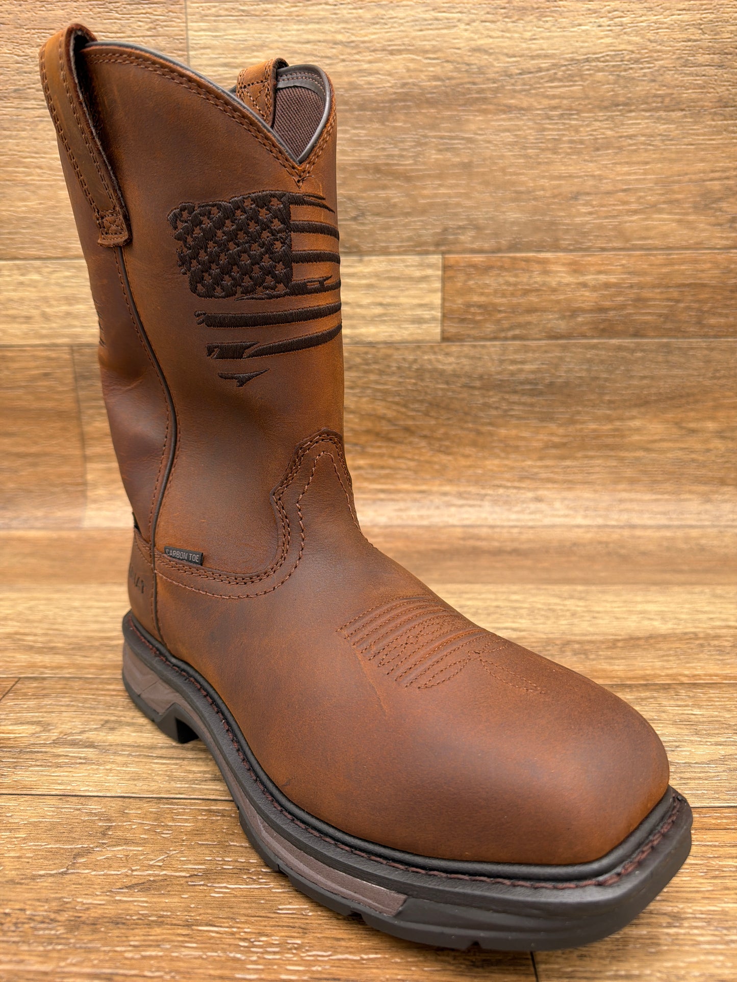 10036002 Men's Workhog XT Patriot Waterproof Carbon Toe Work Boot by Ariat