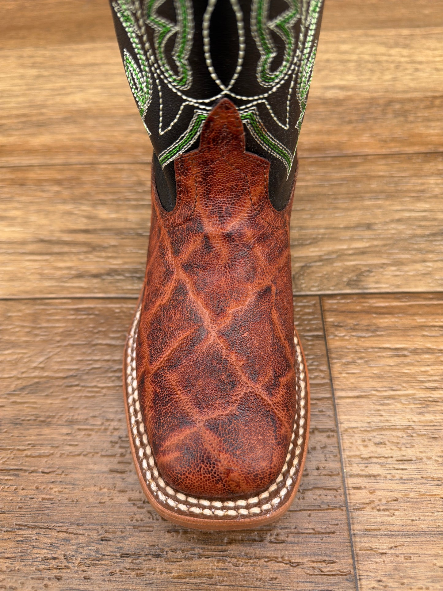 ABK3013 Kid's Vintage Bark Elephant Print Western Boots by Anderson Bean