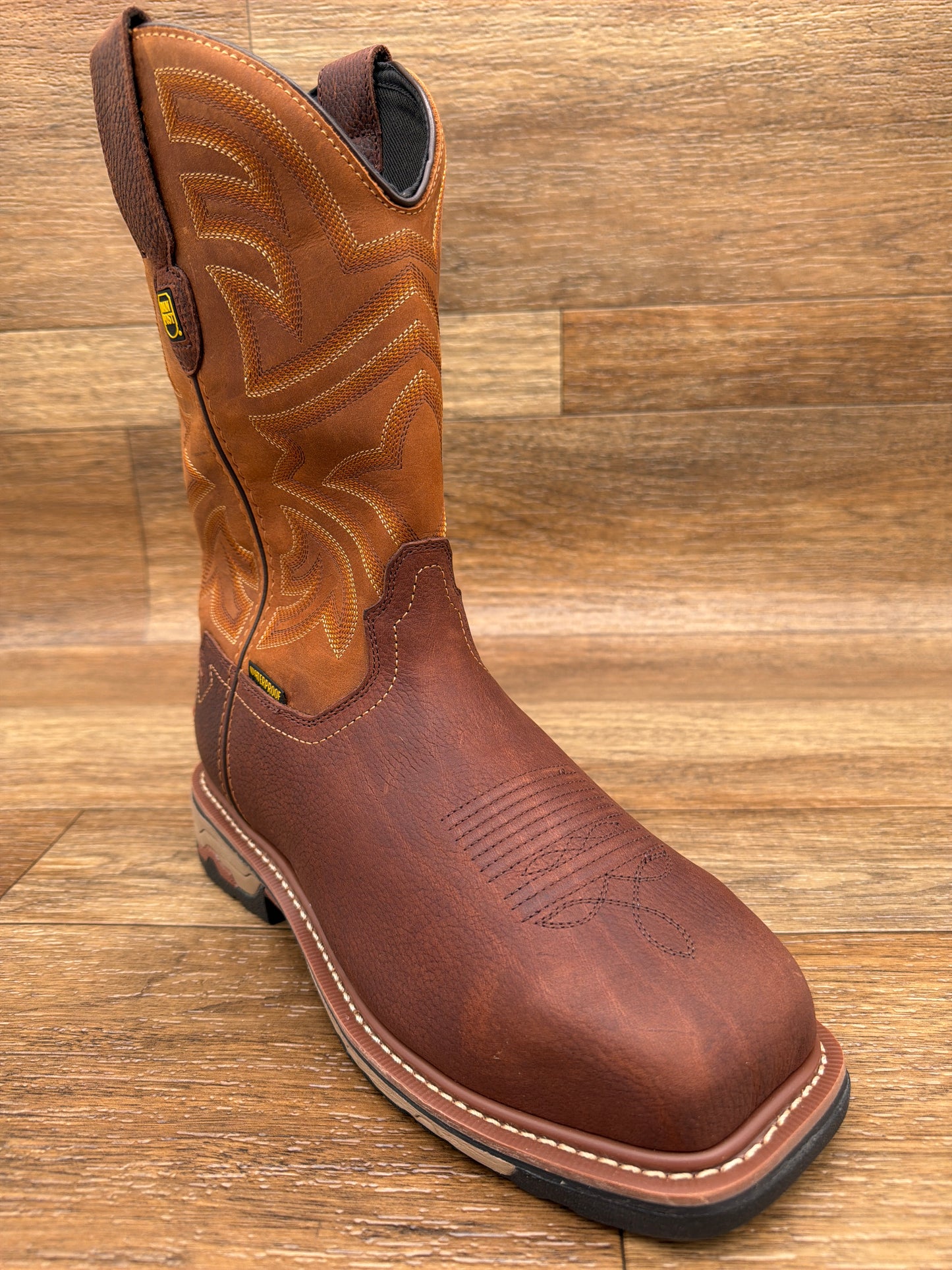 DP9824 Men's Steel Toe Square Toe Waterproof Work Boots by Dan Post