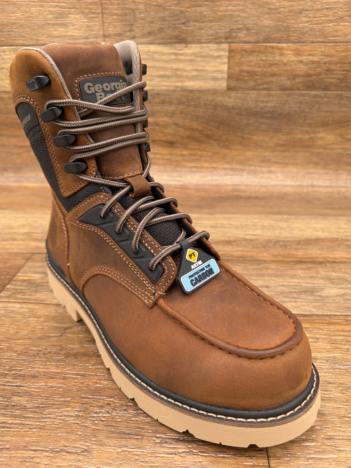GB00756 Men's Lace Up Waterproof Carbon Toe Work Boot by Georgia