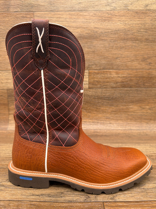 MXTP008 Men's 12 Inch Soft Toe Western Work Boot by Twisted X