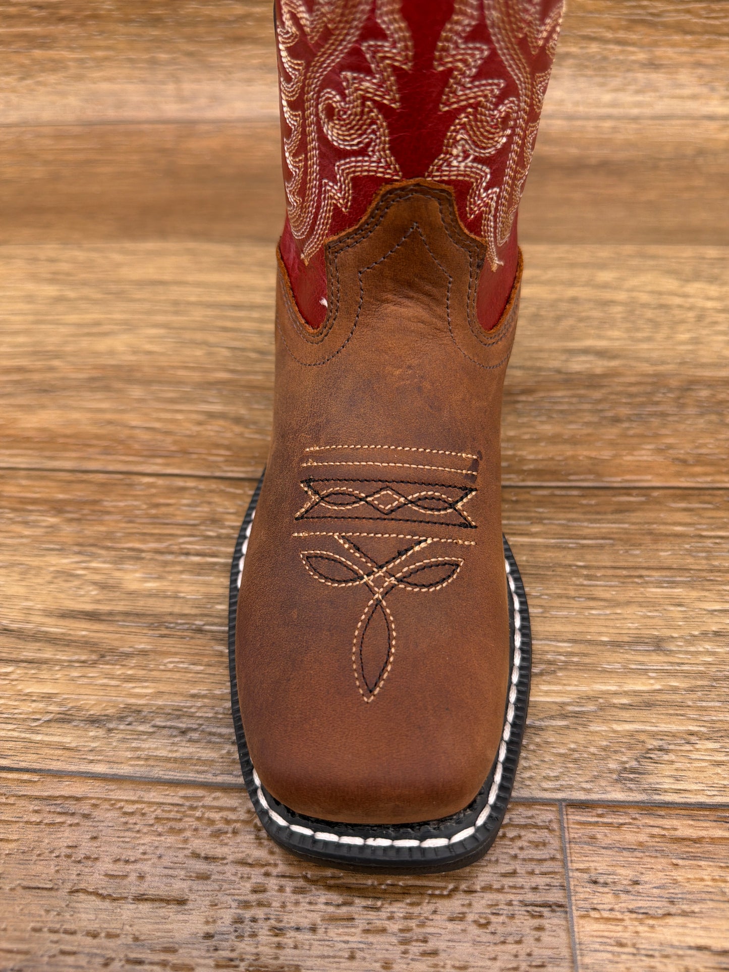 WB1015 Kid's Square Toe Work Boot by Old West