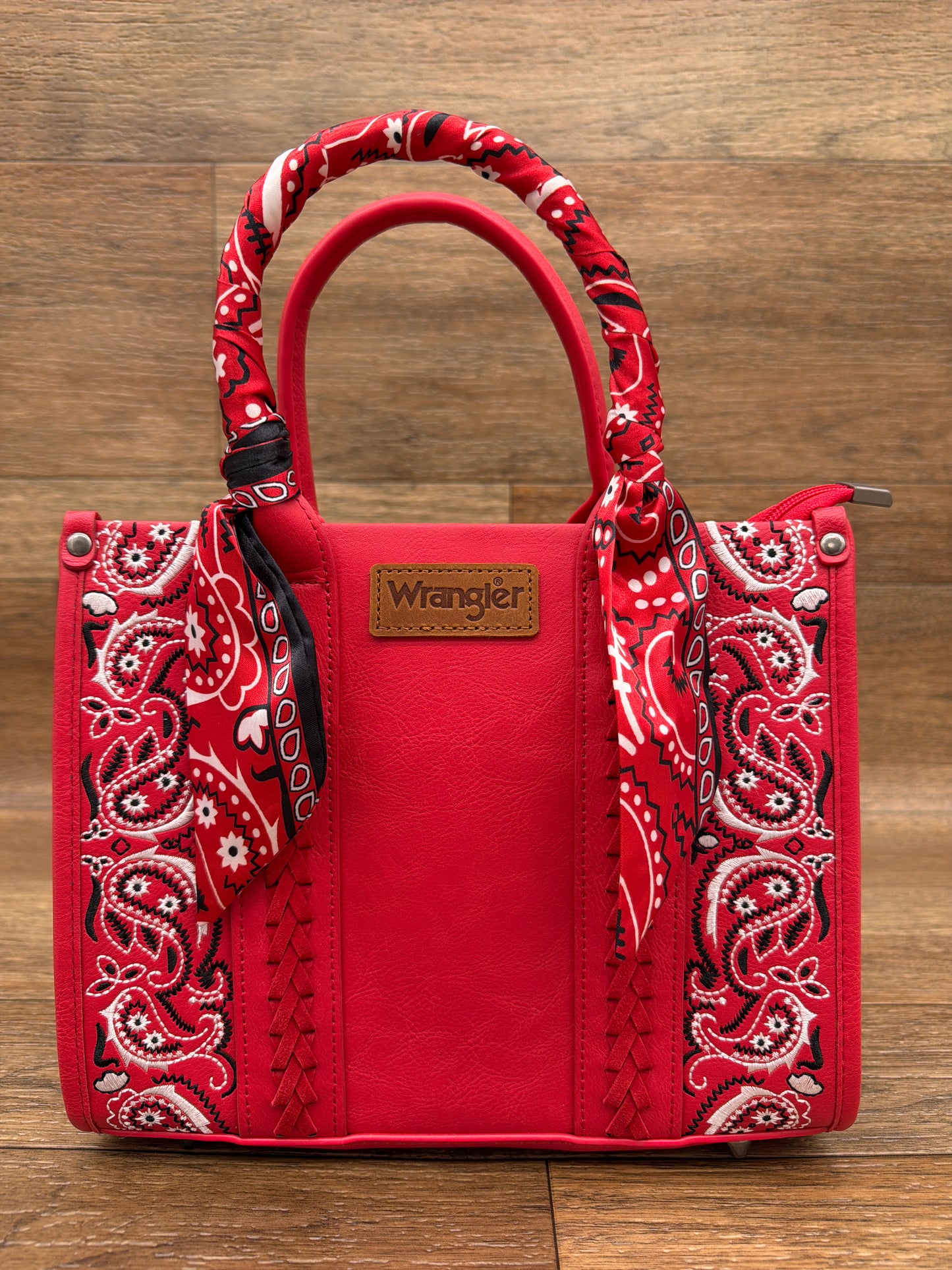 WG331-8120S Wrangler Braided Desert Paisley Handbag Collection by Montana West