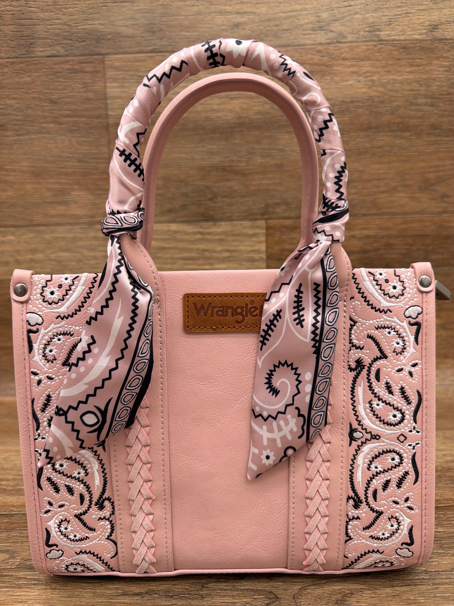 WG331-8120S Wrangler Braided Desert Paisley Handbag Collection by Montana West