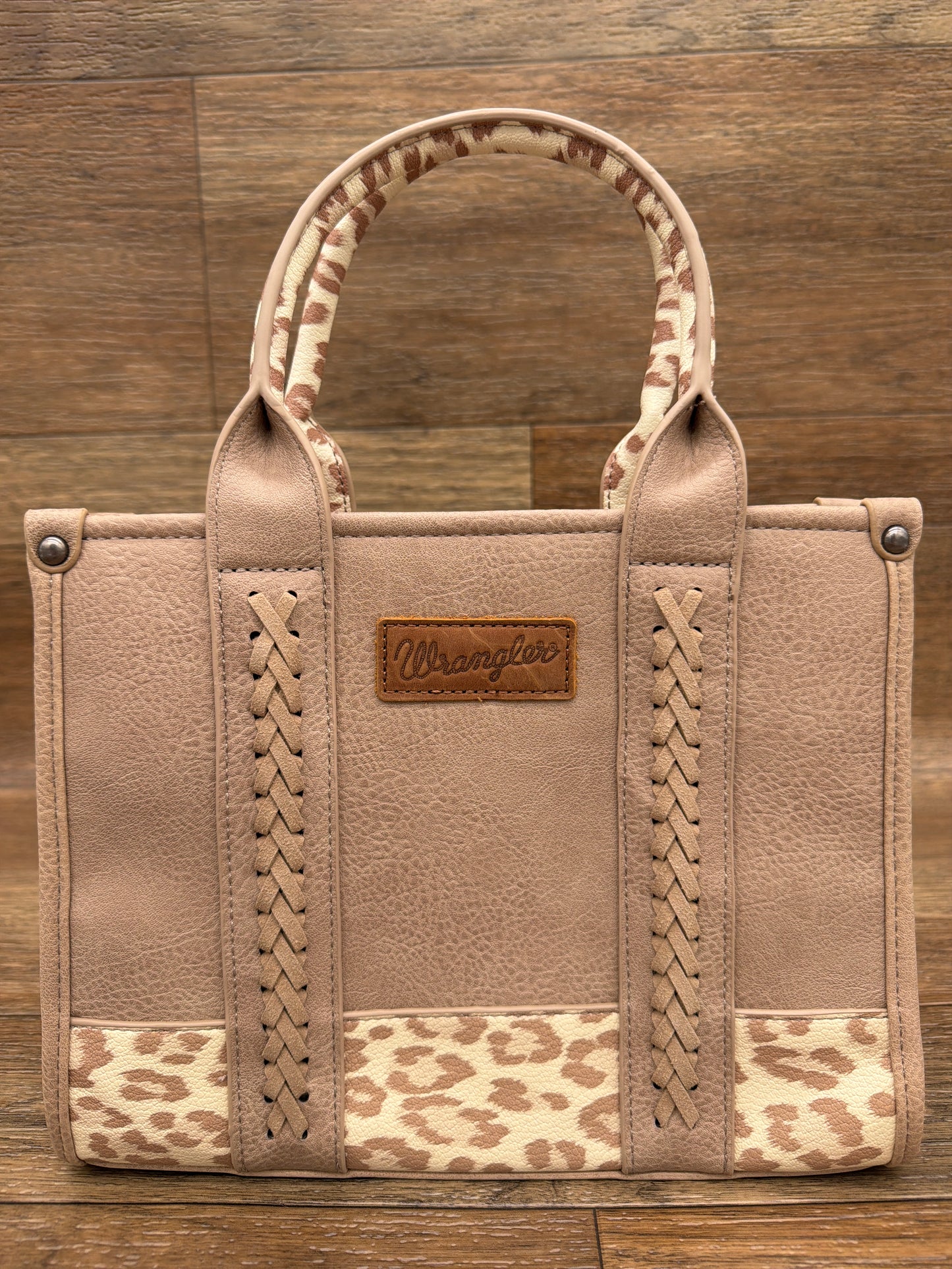 WG102-8120S Wrangler Animal Print Concealed Carry Tote Bag by Montana West