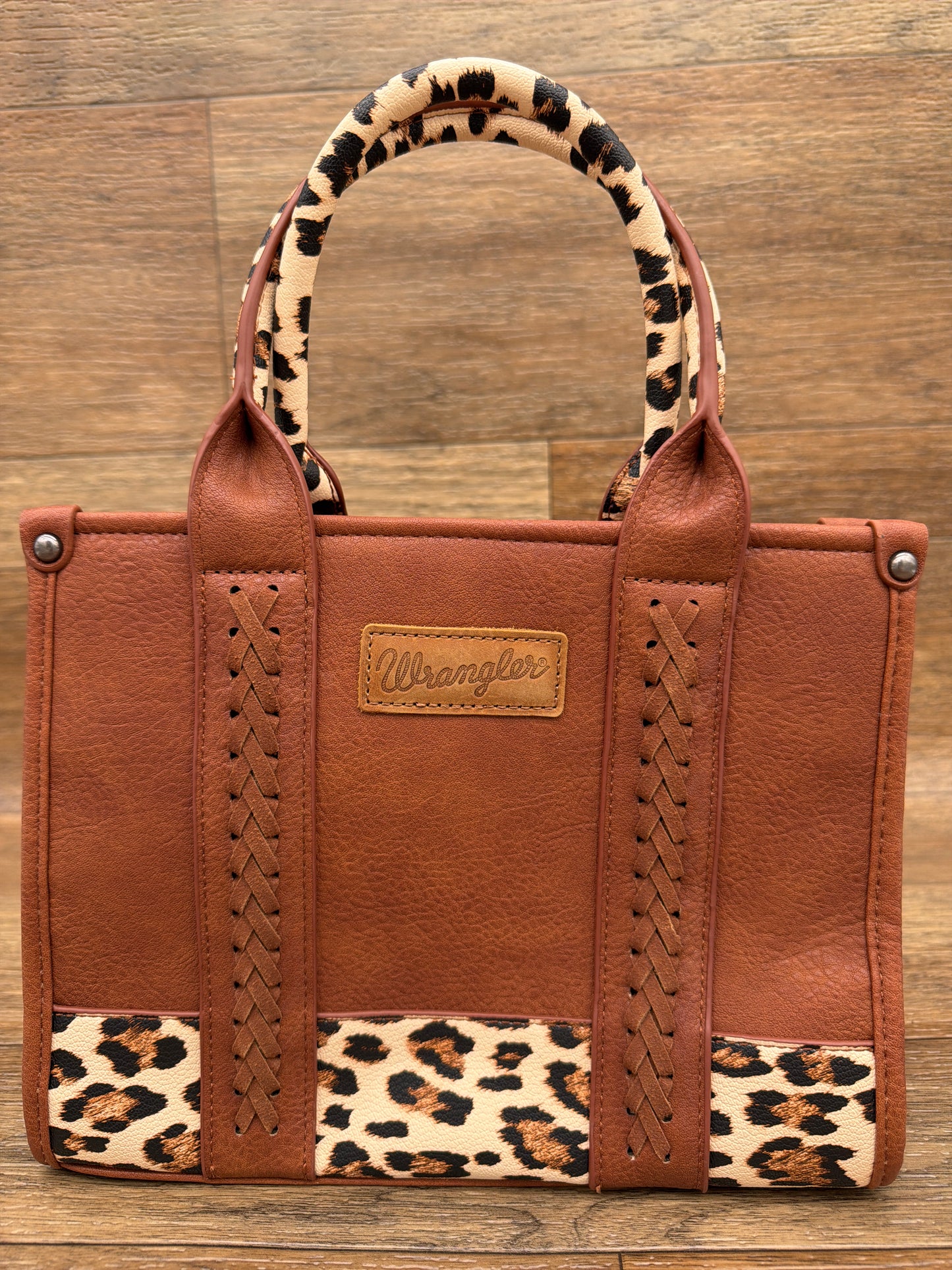 WG102-8120S Wrangler Animal Print Concealed Carry Tote Bag by Montana West