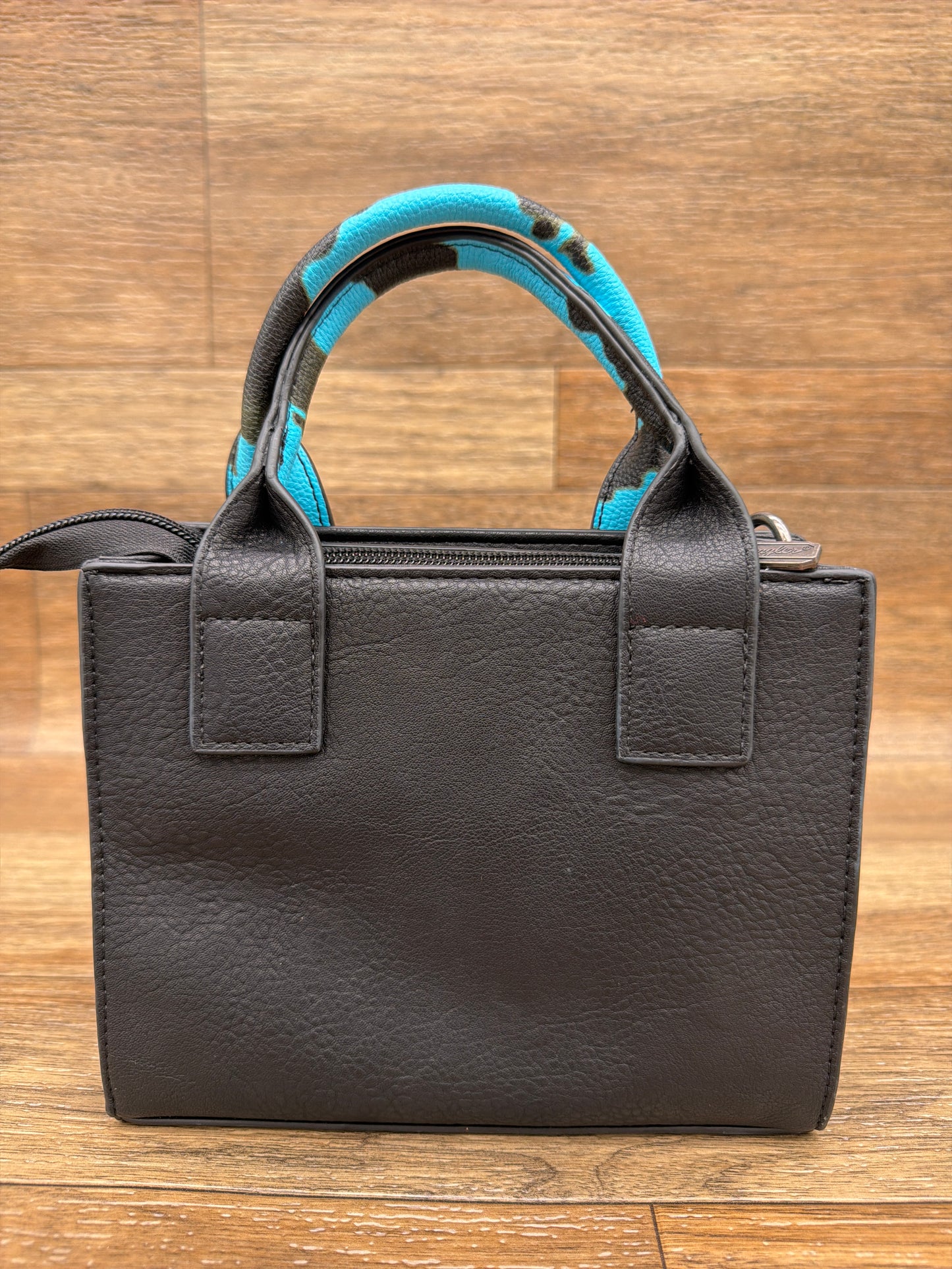 WG102S-8120 Wrangler Mini Cow Print Tote Bag by Montana West