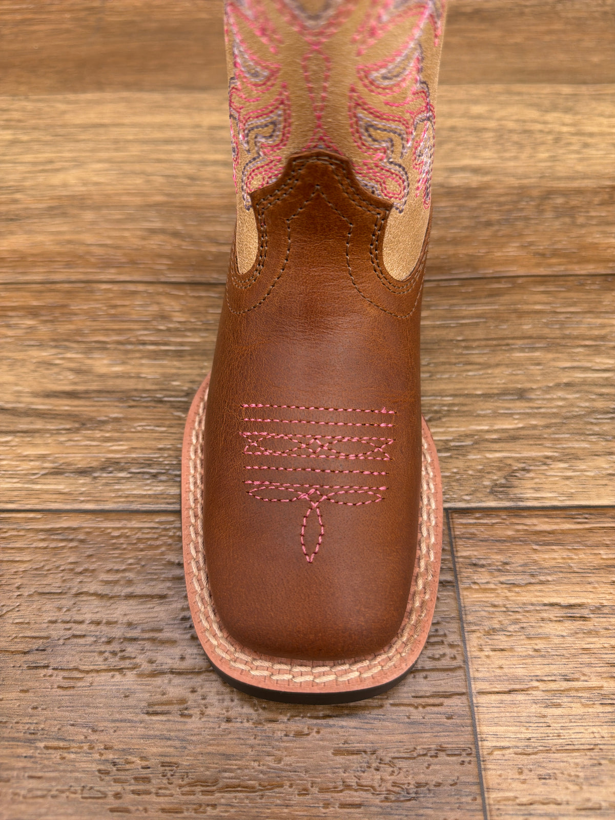 10080276 Kid's Sundown Wide Square Toe Western Boots by Ariat