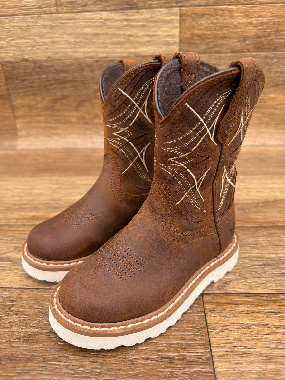10080485 Kid's Activate Round Toe Western Boots by Ariat