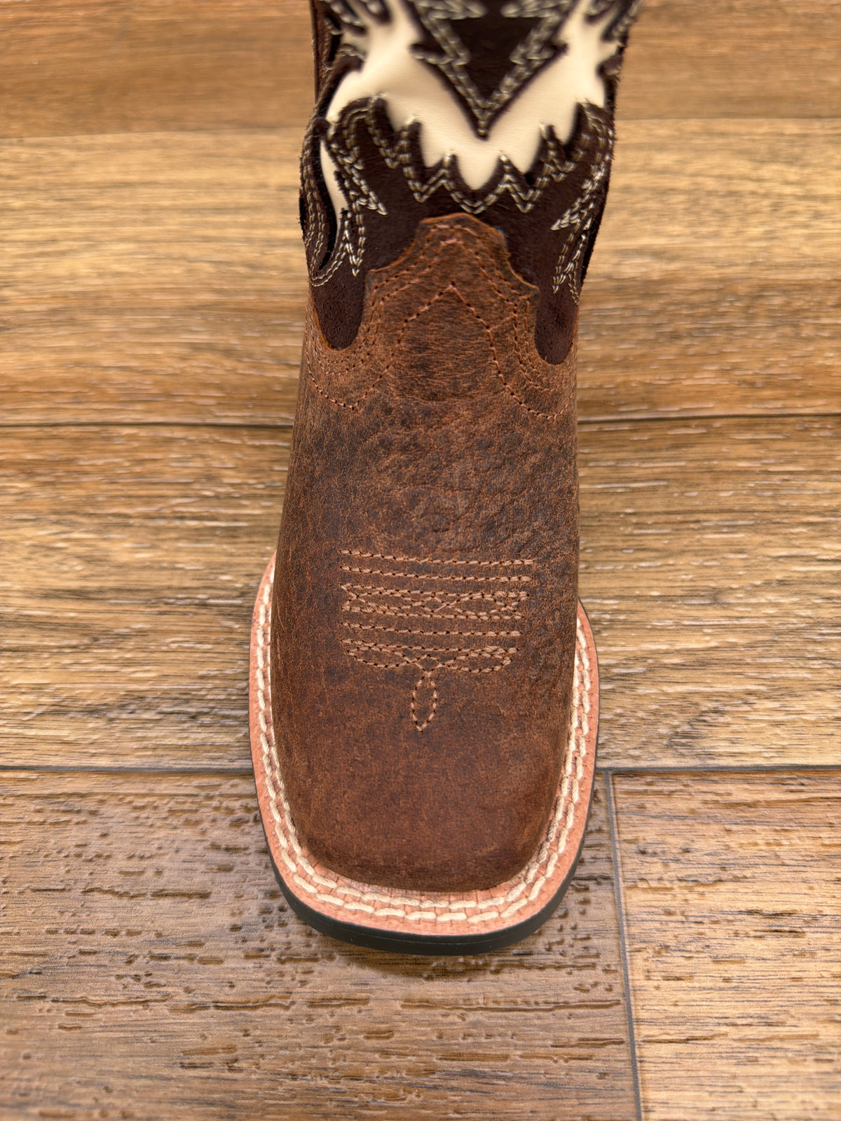 10080273 Kid's Driftwood Wide Square Toe Western Boots by Ariat