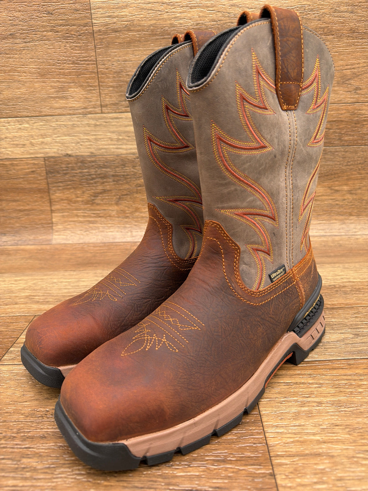 Men's Two Harbors 11 inch Waterproof Safety Toe Pull-On Boot by Irish Setter - pair