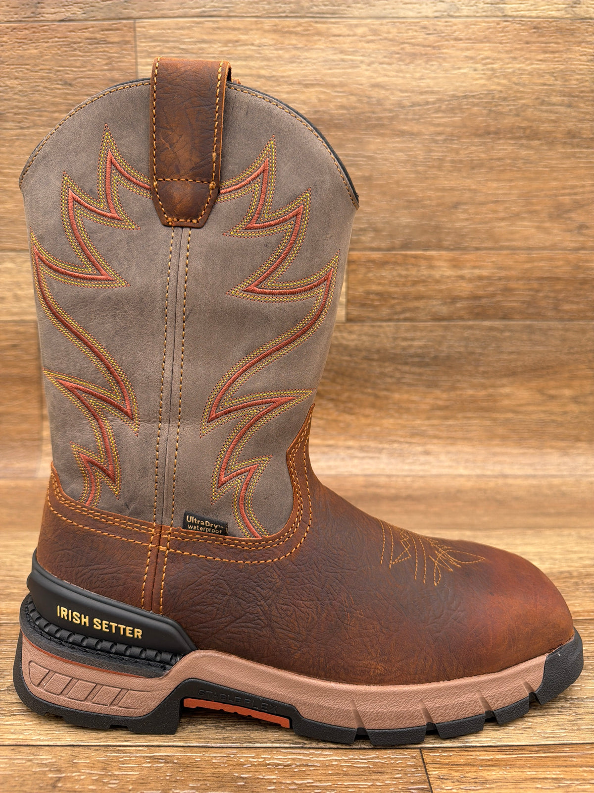 Men's Two Harbors 11 inch Waterproof Safety Toe Pull-On Boot by Irish Setter - side view