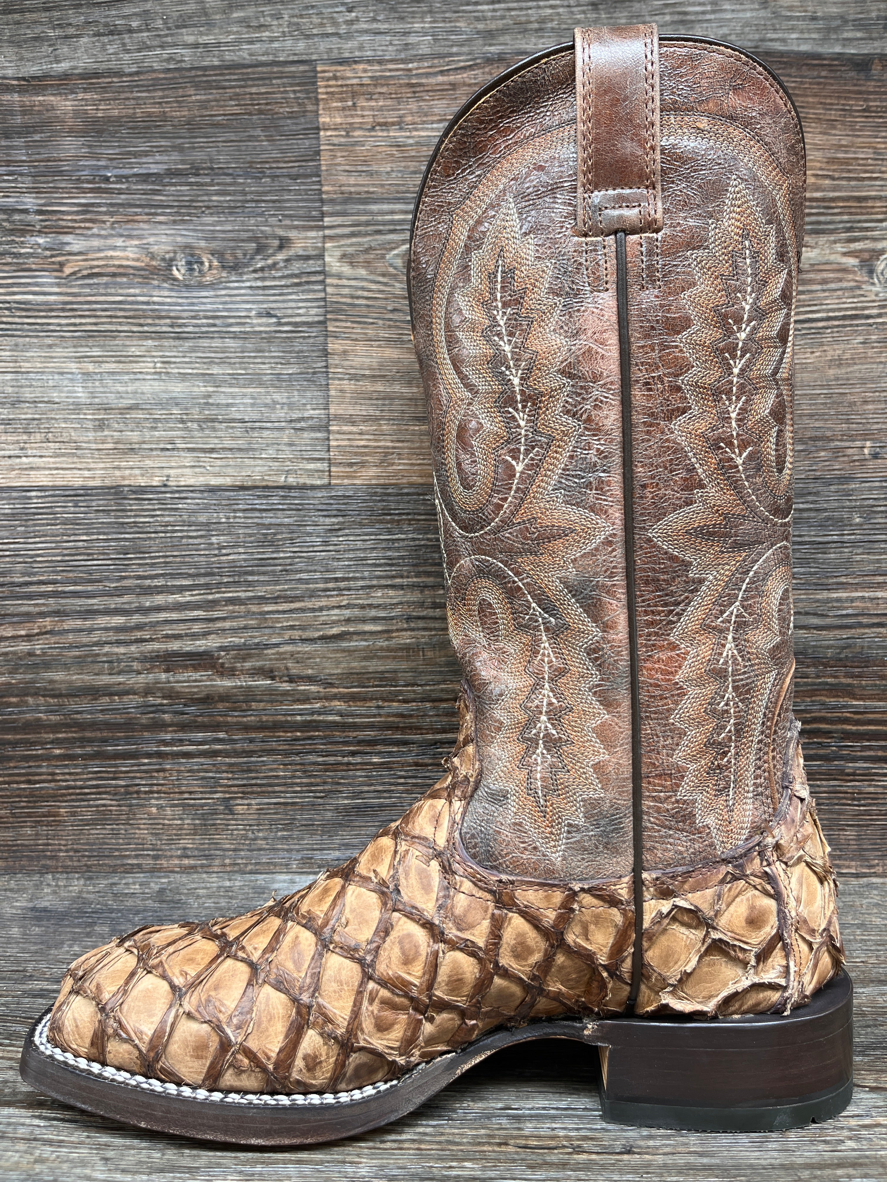 10044421 Men s Deep Water Genuine Pirarucu Western Boot by Ariat