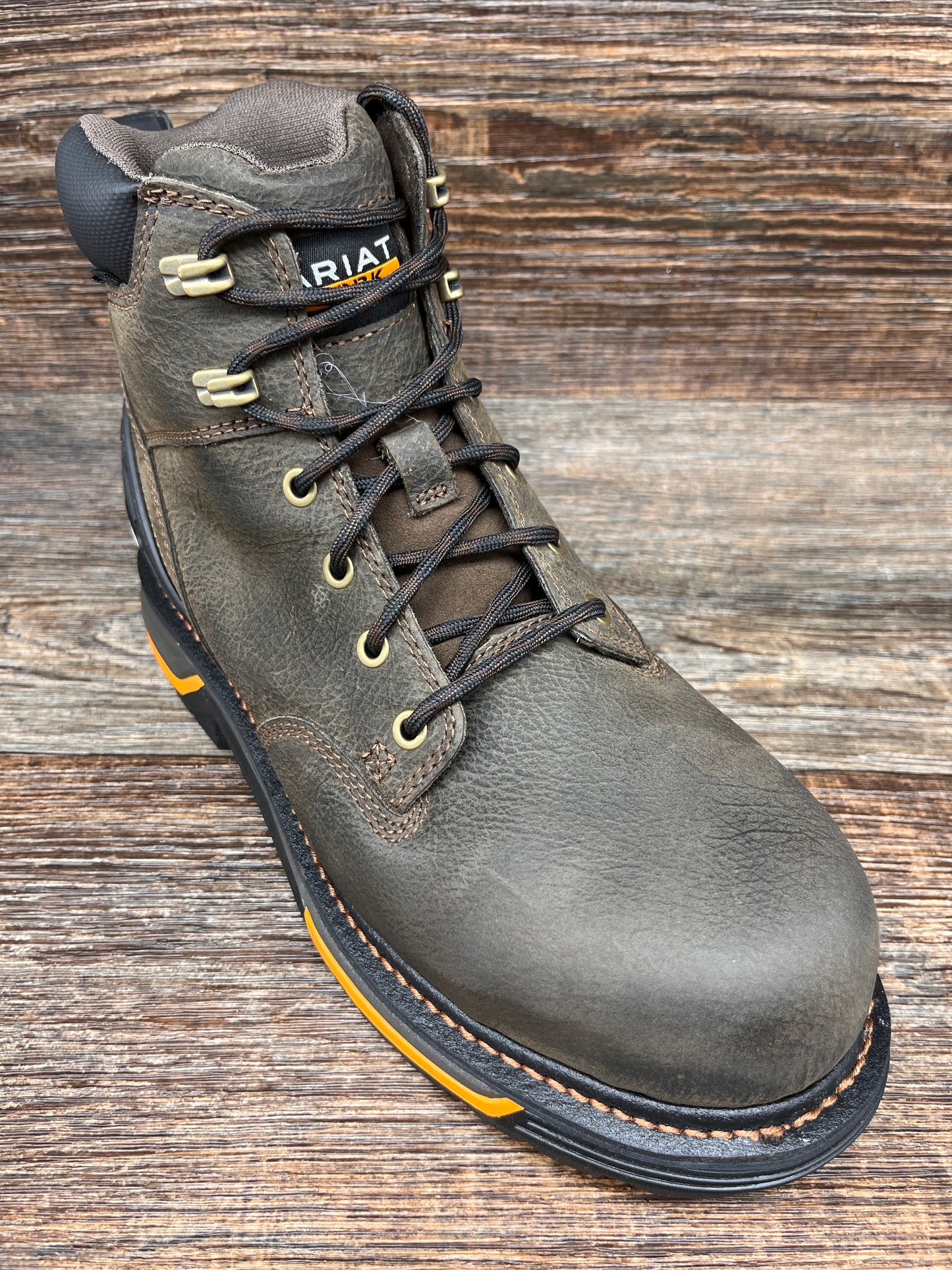 10042551 Men's Big Rig Soft Toe Waterproof 6 Inch Lace Up by Ariat