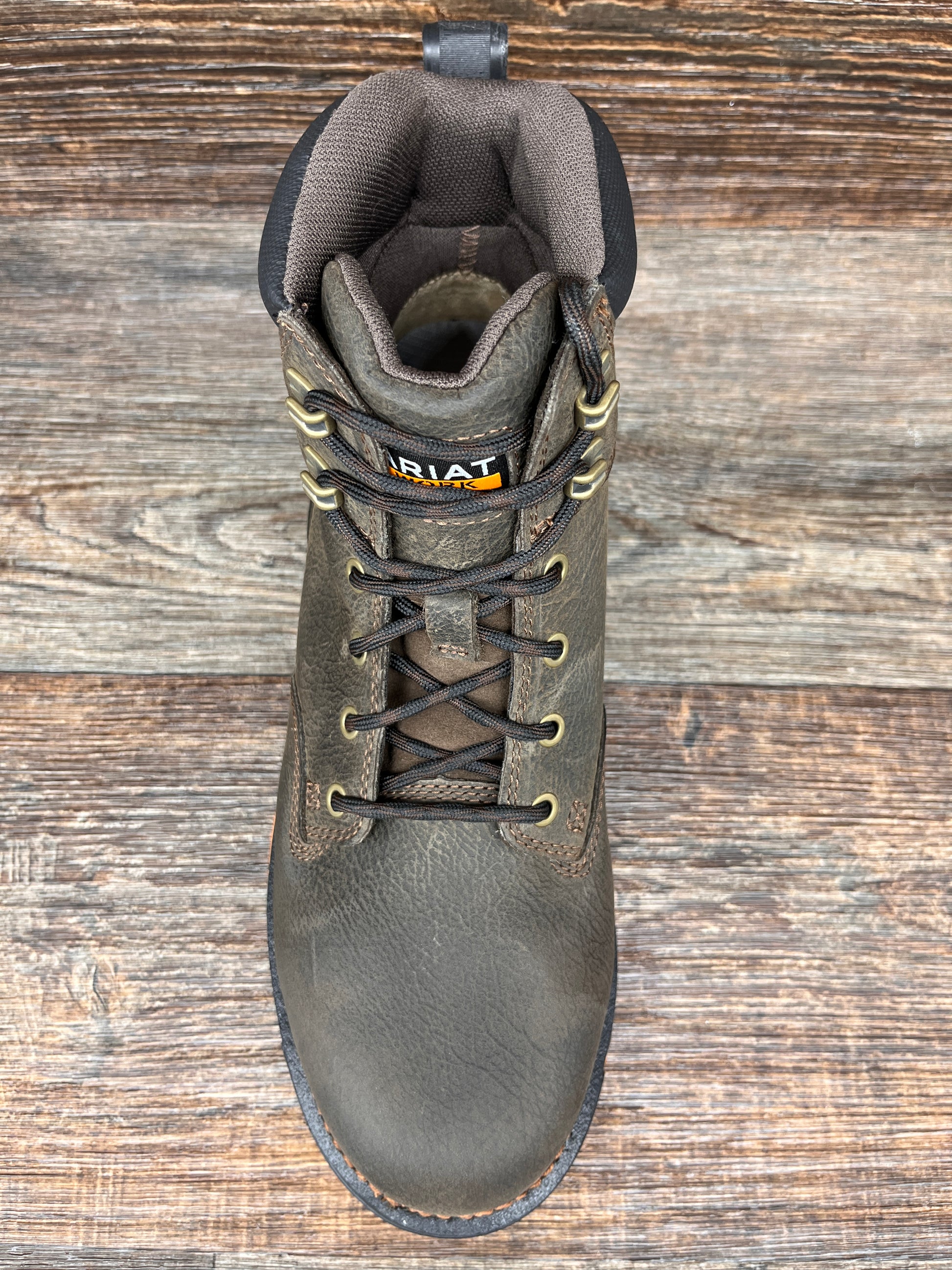 10042550 Men's Big Rig 6 Inch Lace Up Composite Toe Work Boot by Ariat ...