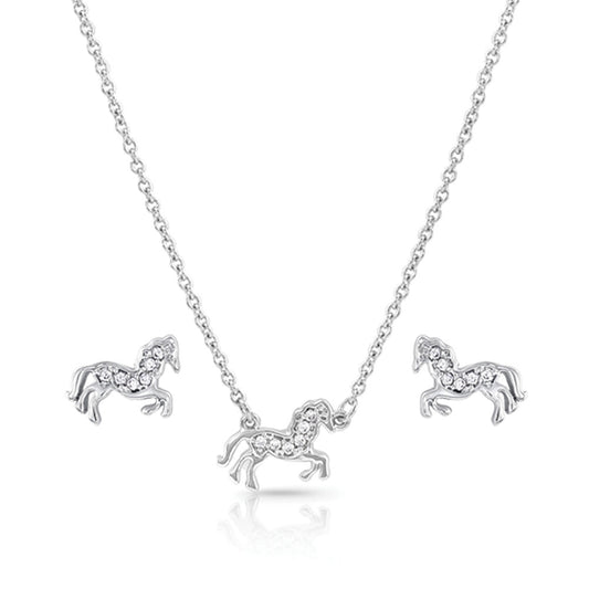 JS4735 All the Pretty Horses Jewelry Set by Montana Silversmiths