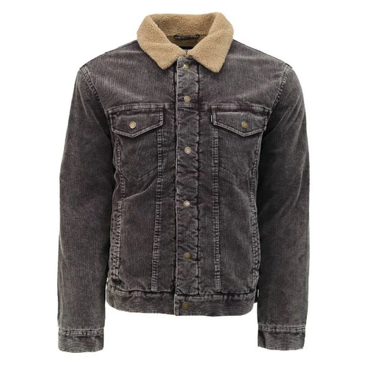 HJ166GY Men's Mesquite Corduroy and Sherpa Jacket by Hooey