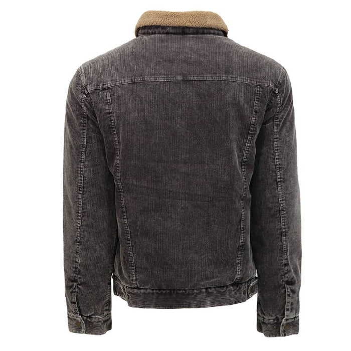 HJ166GY Men's Mesquite Corduroy and Sherpa Jacket by Hooey