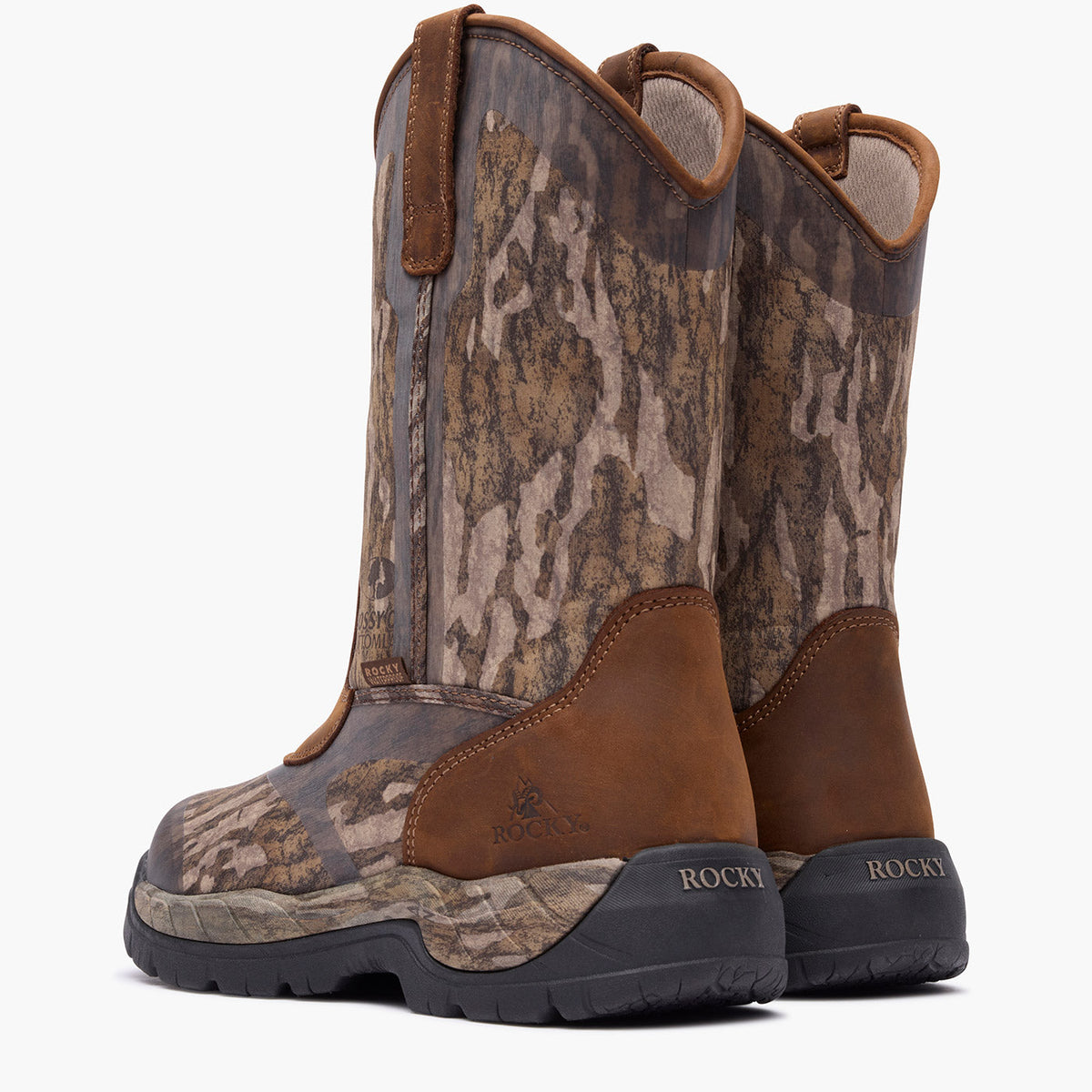 Rocky RKS0738 Big Cypress 11 inch waterproof camo hunting boot back view
