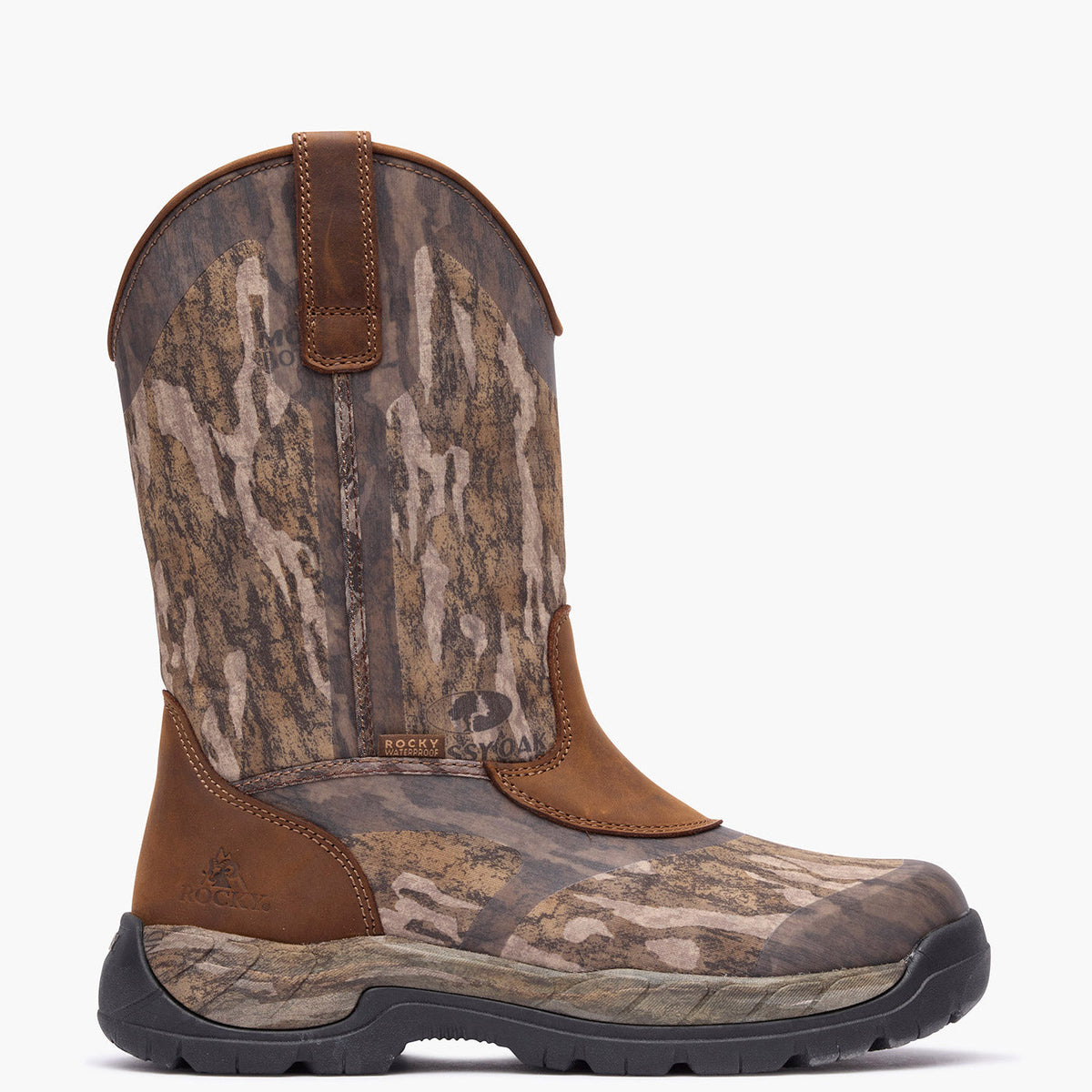 Rocky RKS0738 Big Cypress 11 inch waterproof camo hunting boot outside profile