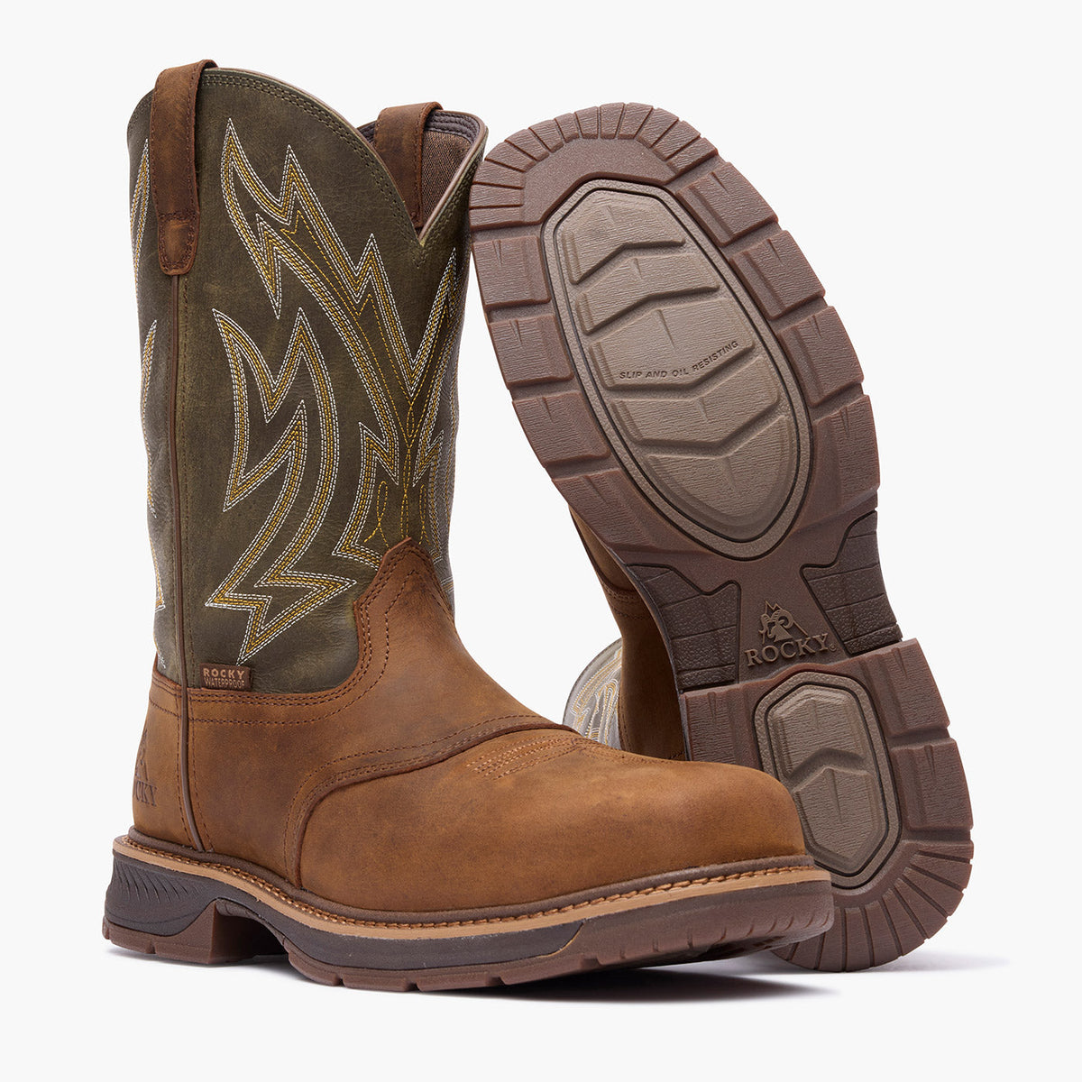 Rocky RKW0481 Ride LTE 11 inch carbon toe western work boot outsole