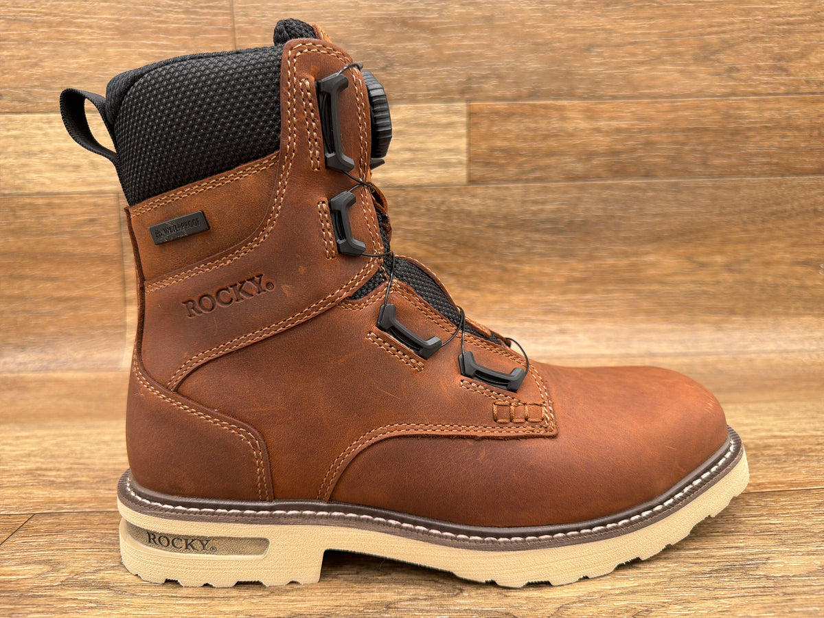 Rocky RKW0482 Grindstone XTR 8 inch BOA composite toe work boot, side profile