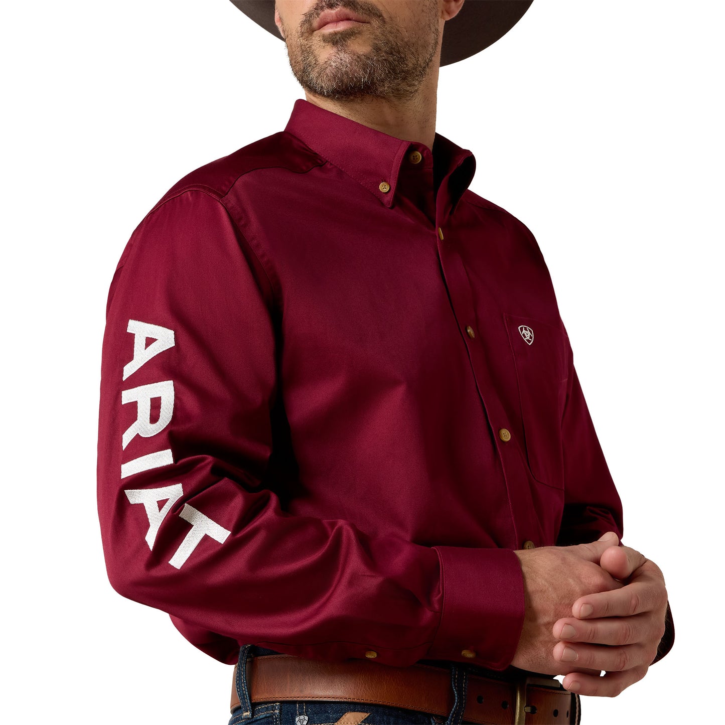 10027995 Men's Team Logo Twill Classic Shirt by Ariat
