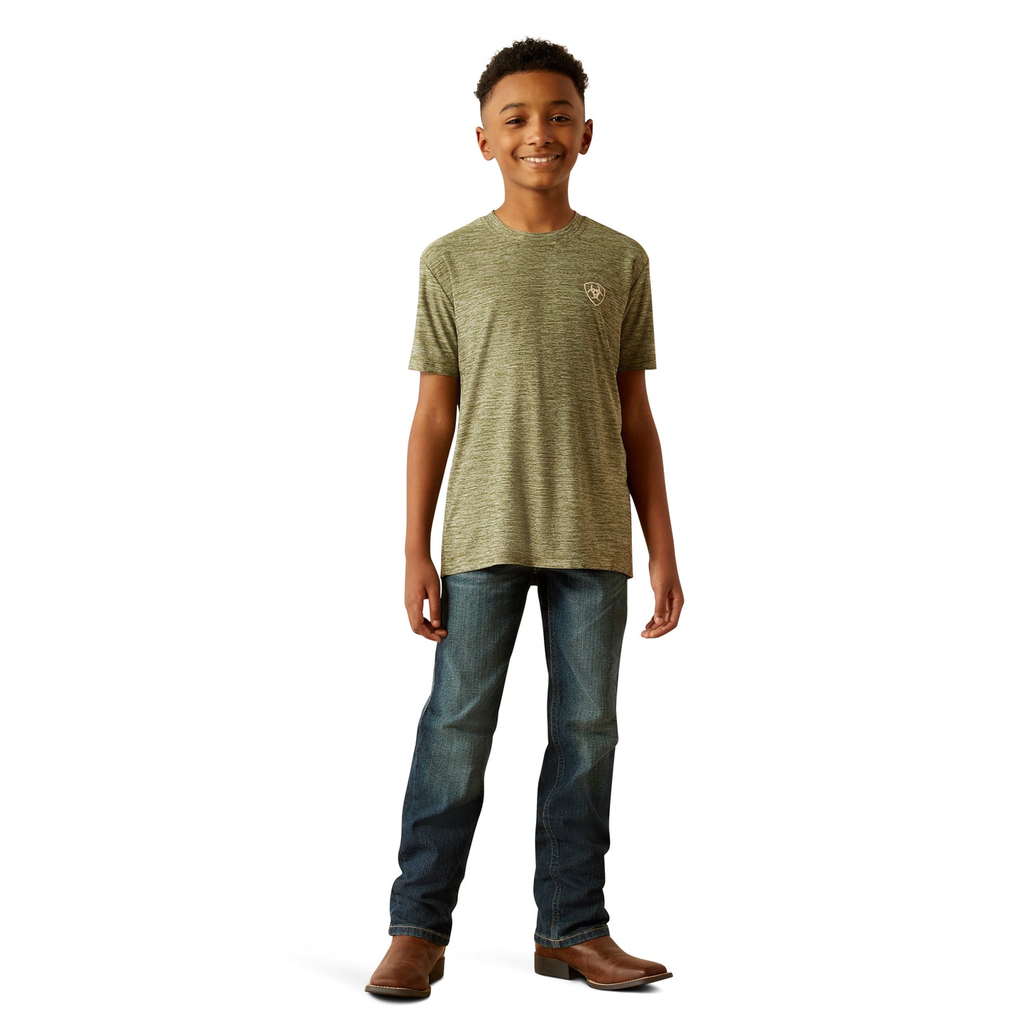 10054755 Boys Charger Short Sleeve T-Shirt by Ariat