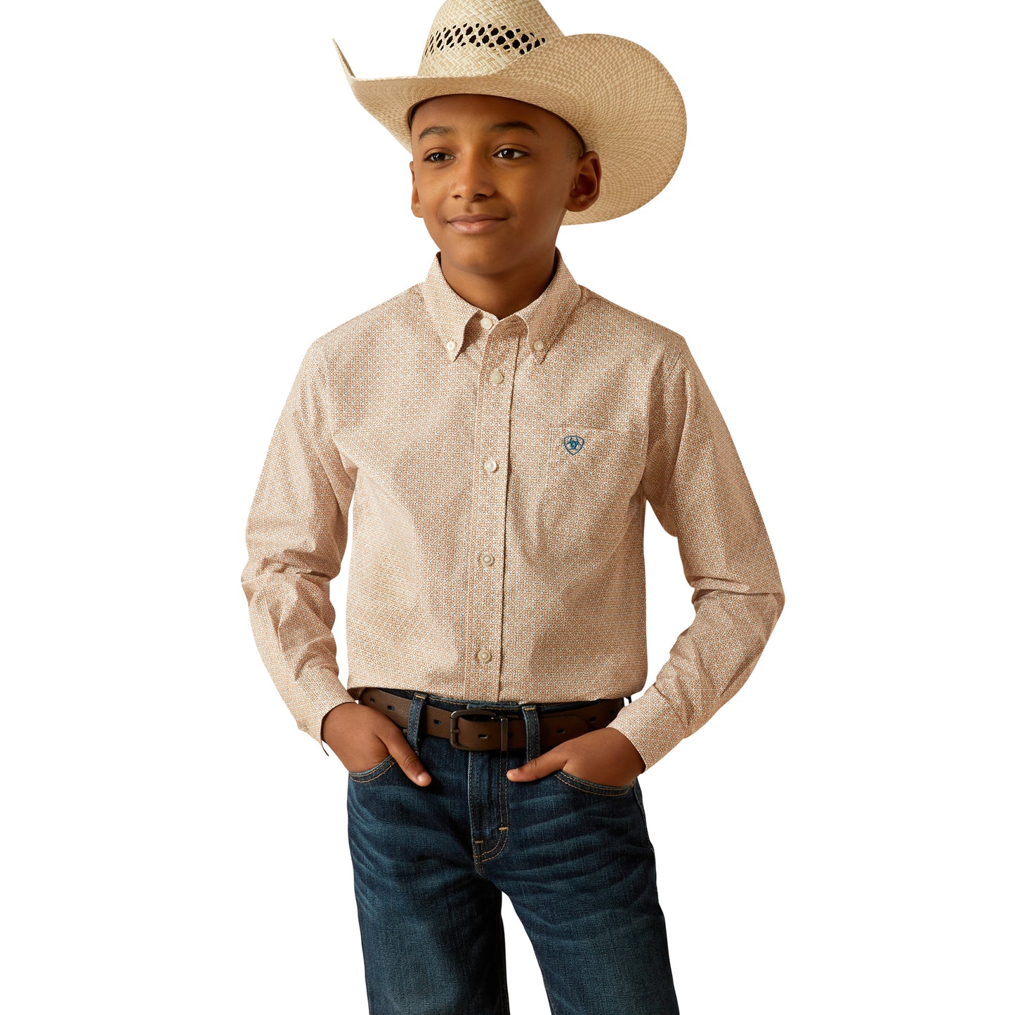 10054790 Boy's Johnny Classic Fit Shirt by Ariat