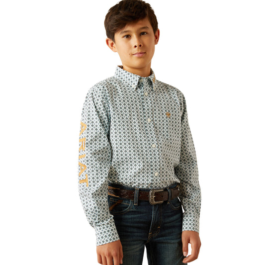 10058719 Boy's Team Franklin Long Sleeve Shirt by Ariat