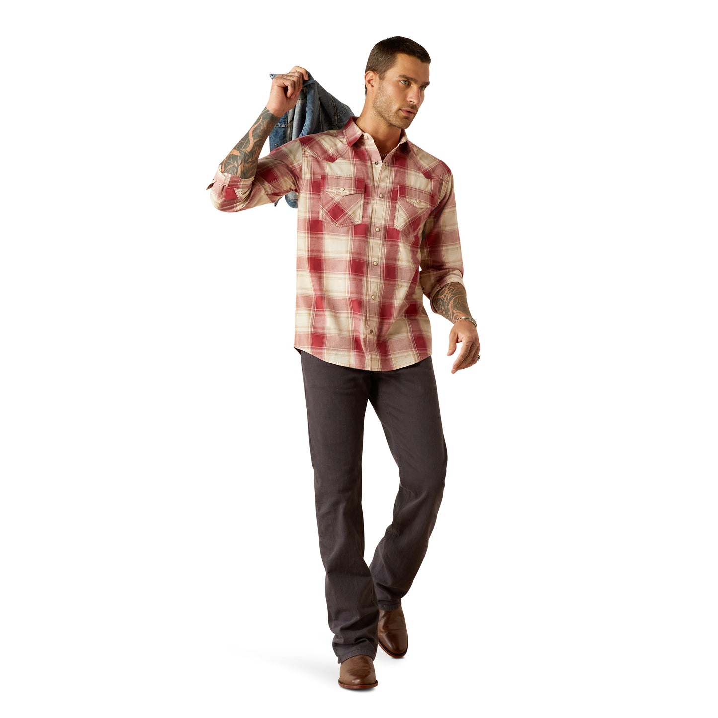 10054706 Men's Hardwick Long Sleeve Snap Shirt by Ariat