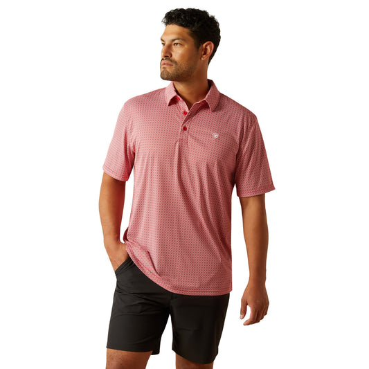 10058782 Men's Scooter All Over Print Polo by Ariat