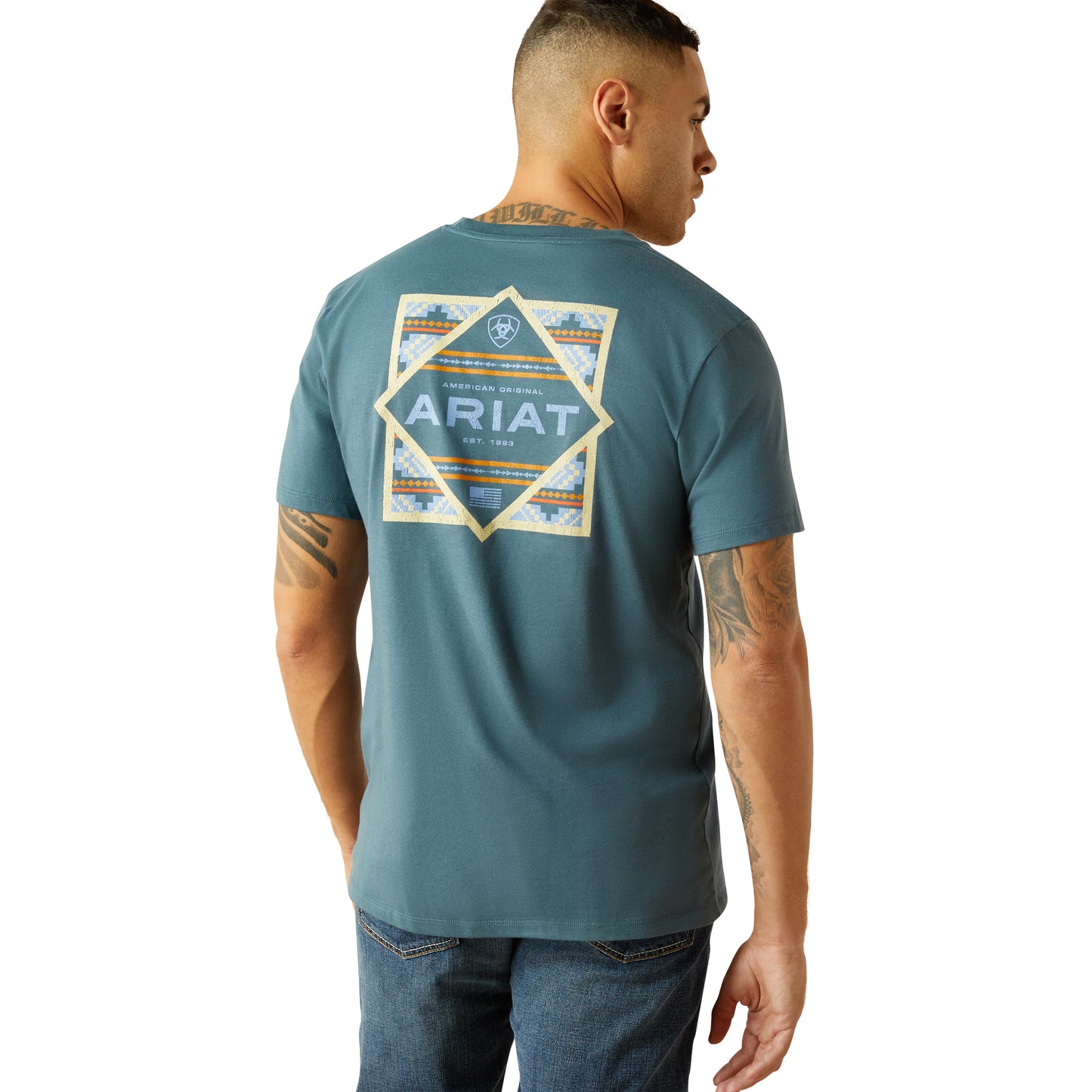 10058897 Men's Puebla Serape Short Sleeve T-Shirt by Ariat