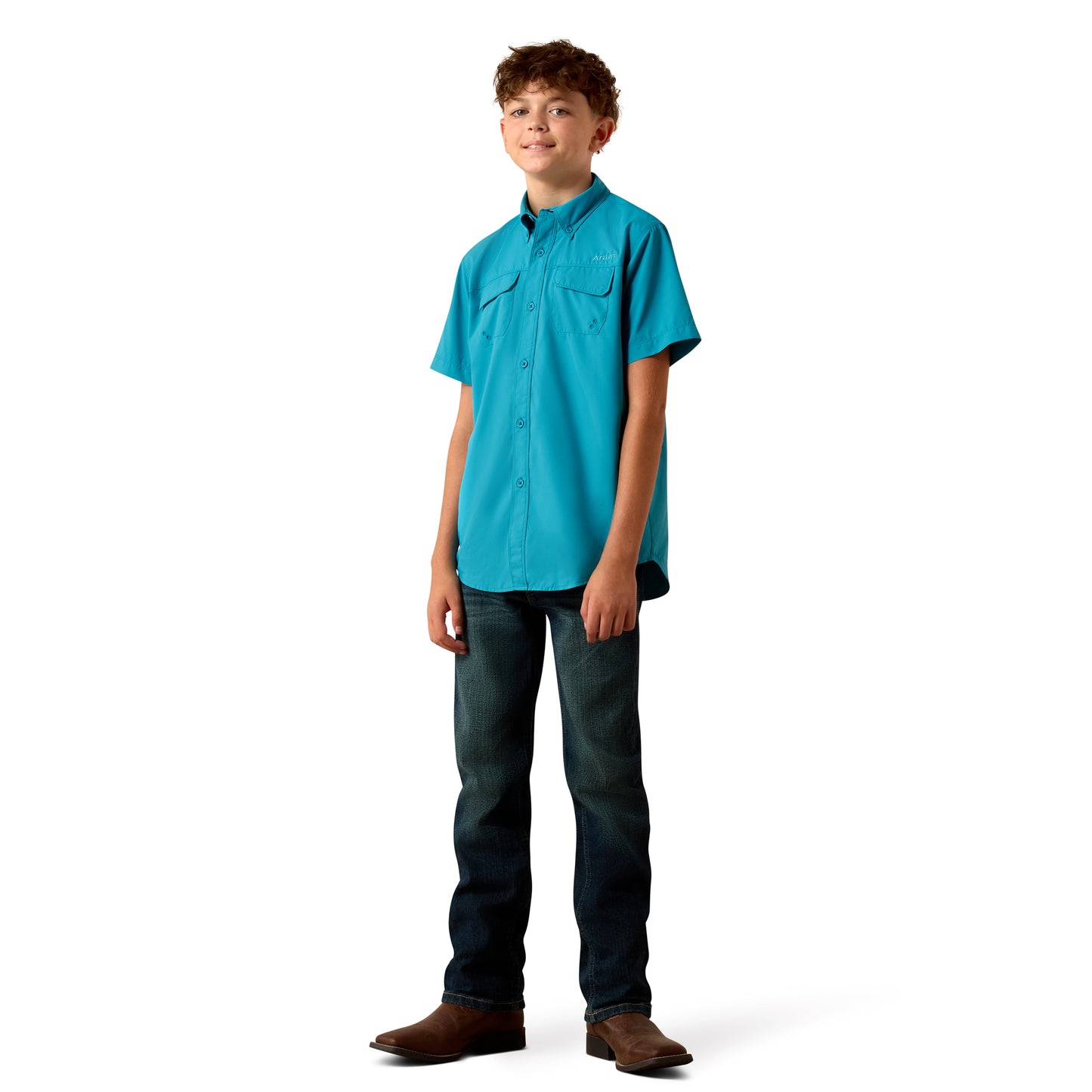 10073499 Boy's VentTEK Outbound Short Sleeve Shirt by Ariat