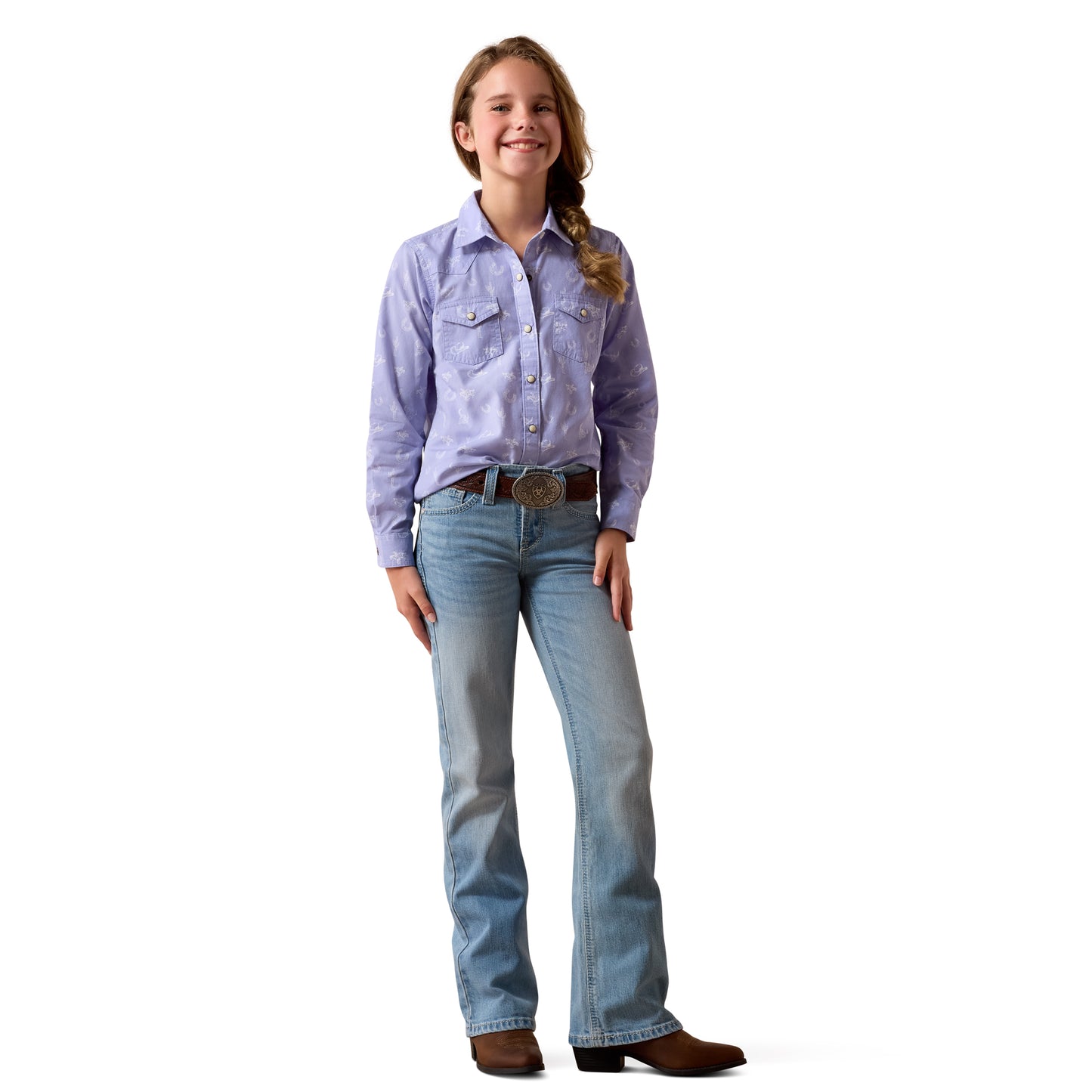 10073448 Girl's Western Motifs Shirt by Ariat