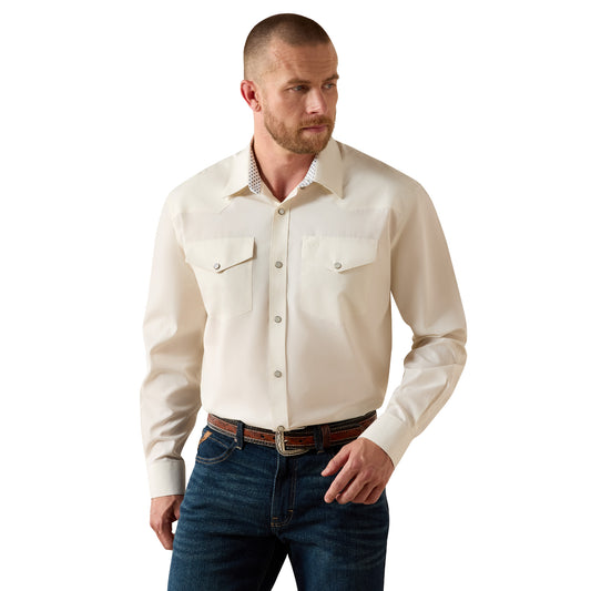 10071106 Men's Wrinkle Free Pinpoint Oxford Long Sleeve Snap by Ariat