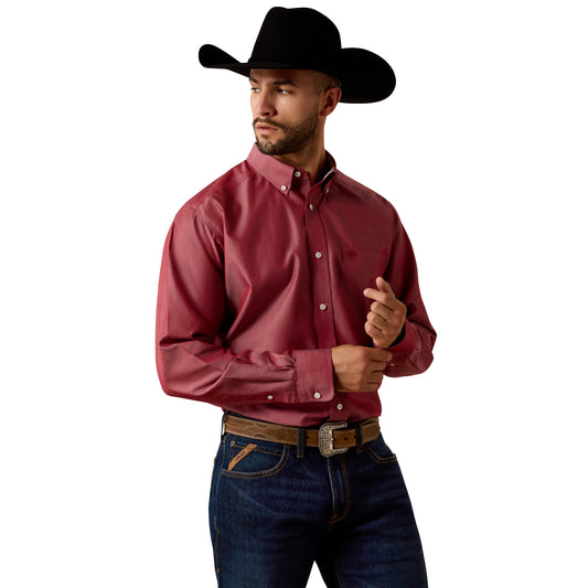 10073476 Men's Wrinkle Free Pinpoint Oxford Classic Fit Shirt by Ariat