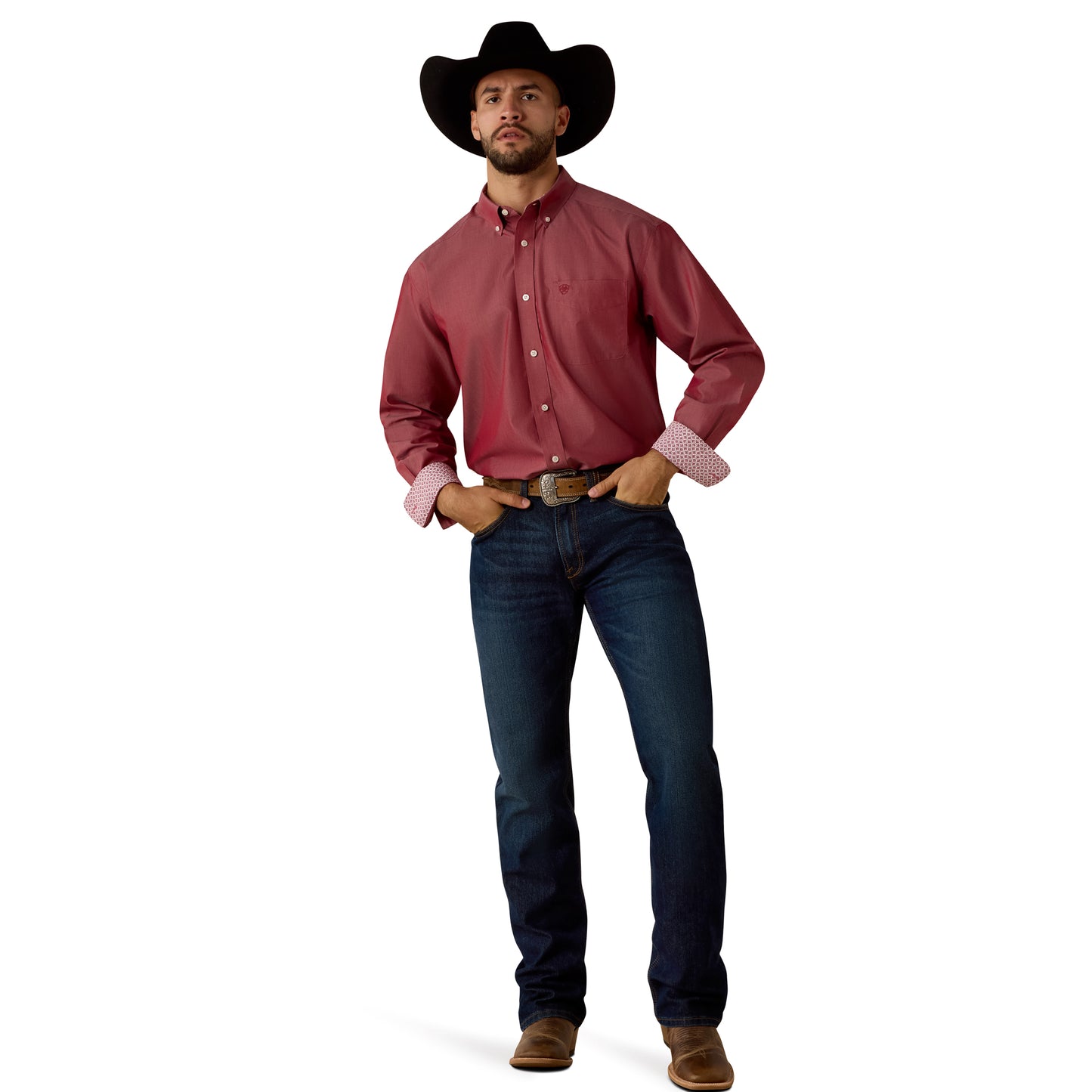 10073476 Men's Wrinkle Free Pinpoint Oxford Classic Fit Shirt by Ariat