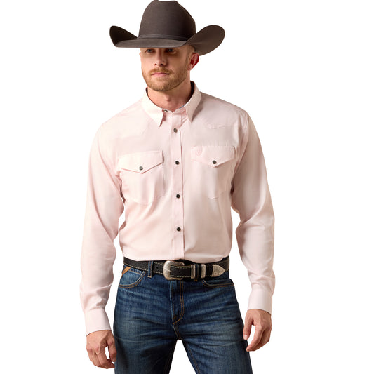 10073487 Men's Wrinkle Free Refined Slub Fitted Shirt by Ariat