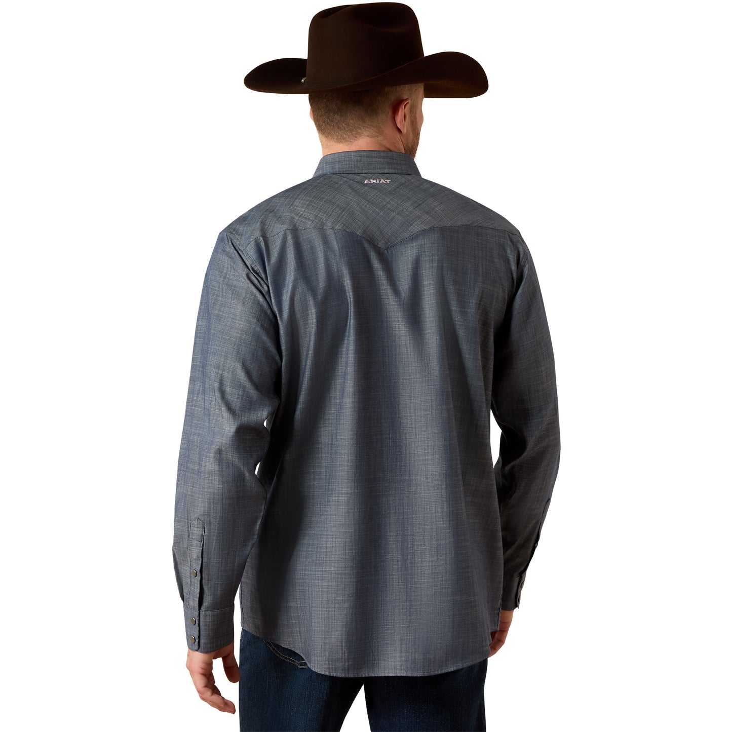 10073488 Men's Wrinkle Free Refined Slub Classic Fit Shirt